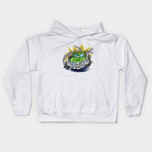 Car with Chains and evil Eye Kids Hoodie